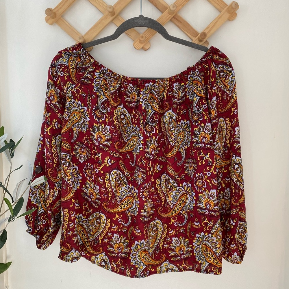 Off the shoulder blouse